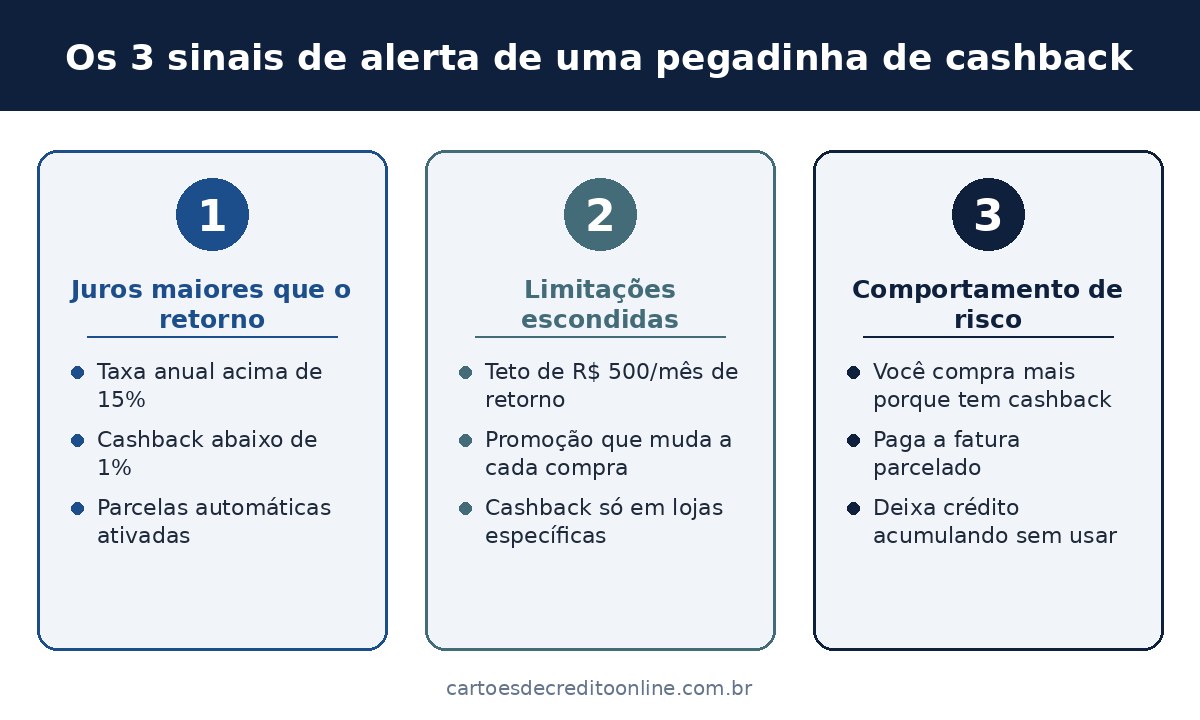 Os 3 sinais de alerta de uma pegadinha de cashback