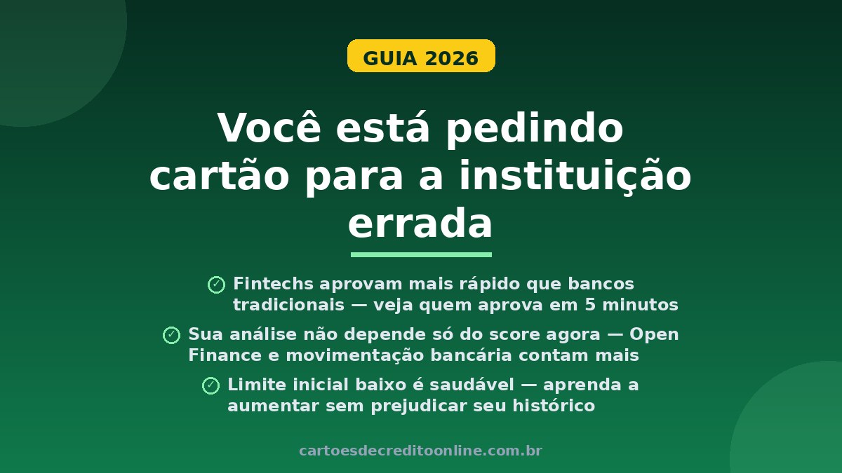 Descubra por que está sendo negado. O erro é escolher o banco errado, não seu perfil. Veja como acertar em 2026.